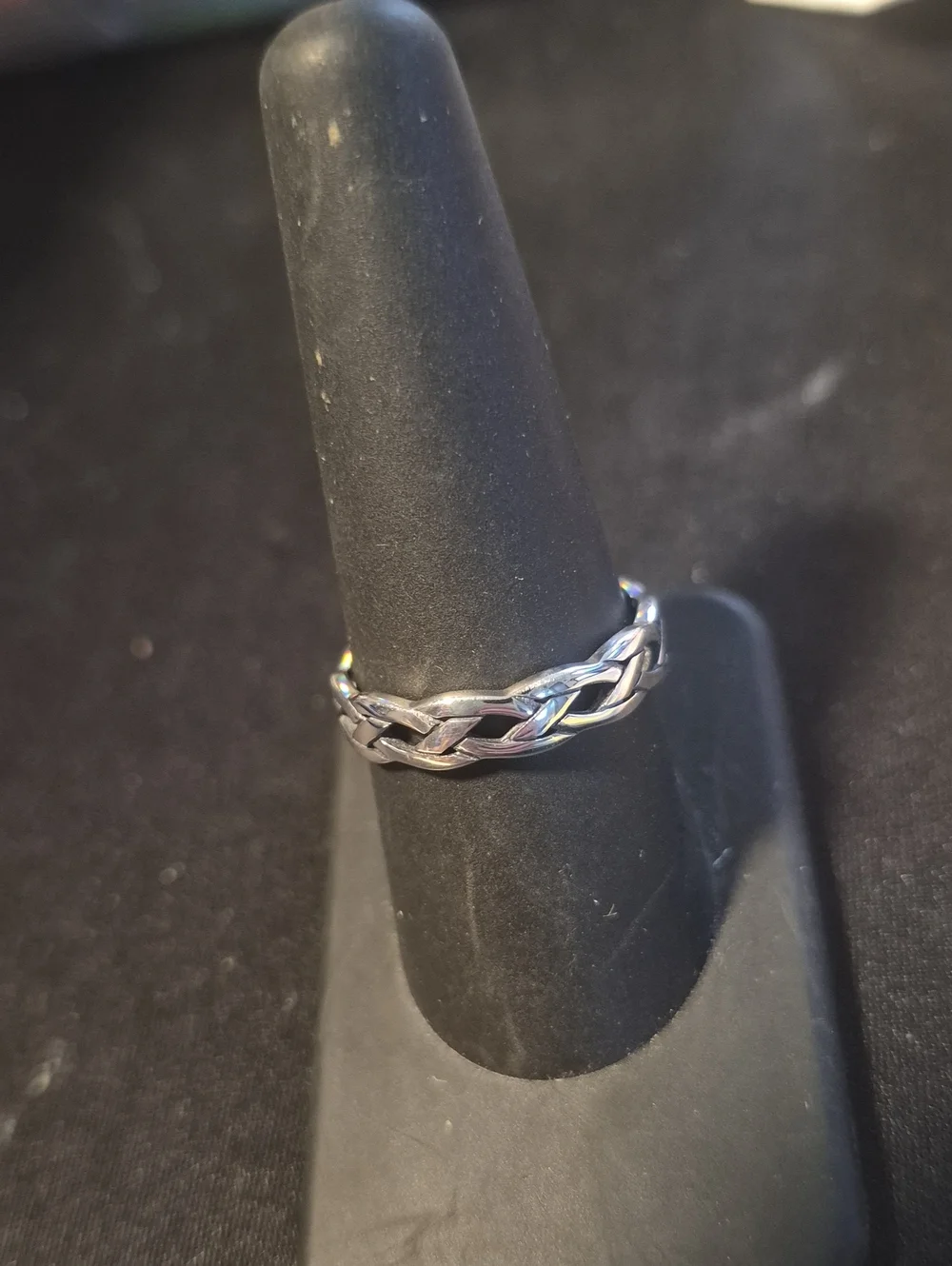 Sterling Silver Braided Band Ring - Sz 9
